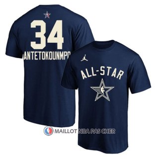 Maillot Manche Courte All Star 2024 Giannis Antetokounmpo Bleu