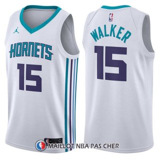 Maillot Charlotte Hornets Kemba Walker Association 15 2017-18 Blanc