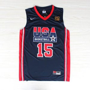 Maillot de Johnson USA NBA 1992 Bleu