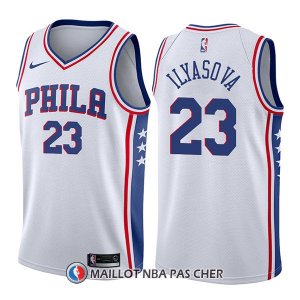 Maillot Philadelphia 76ers Ersan Ilyasova Association 23 2017-18 Blanc