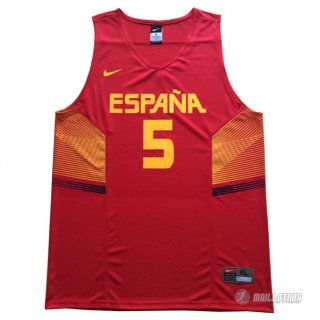 Maillot Fernandez Espana 2014 #5 Rouge