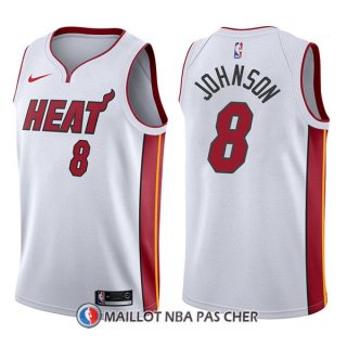 Maillot Miami Heat Tyler Johnson Association 8 2017-18 Blanc