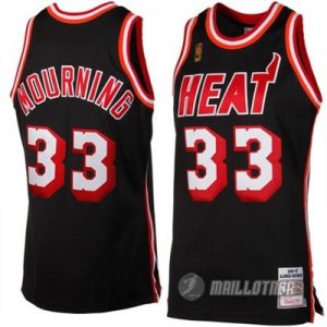 Maillot Miami Heat retro Mourning #33 Noire