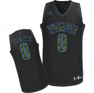 Maillot Camuoflage Mode Thunder Westbrook 0 Noir
