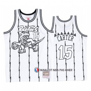 Maillot Tornto Raptors Vince Carter Concord Collection Hardwood Classics Blanc Noir
