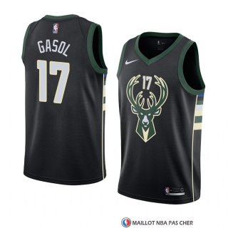 Maillot Milwaukee Bucks Pau Gasol Statement 2018 Noir