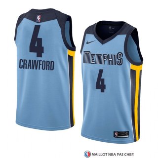Maillot Memphis Grizzlies Markel Crawford Statement 2018 Bleu