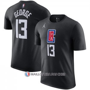 Maillot Manche Courte Los Angeles Clippers Paul George Statement Noir
