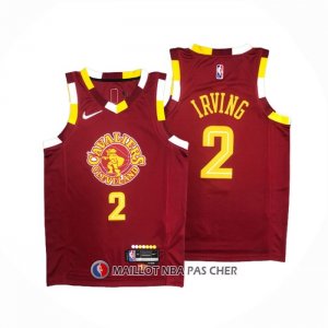Maillot Cleveland Cavaliers Kyrie Irving NO 2 Ville Rouge