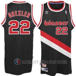 Maillot NBA Rivoluzione 30 Drexler Portland Trail Blazers Noir