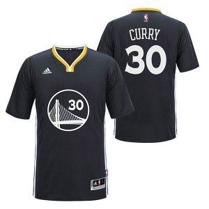 Maillot Manche Courte Warriors Curry 30 Noir