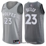 Maillot Minnesota Timberwolves Jimmy Butler Ville 23 Gris