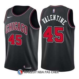 Maillot Chicago Bulls Denzel Valentine Statement 45 2017-18 Noir