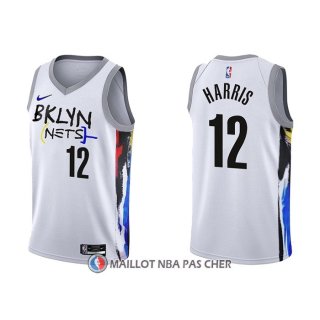 Maillot Brooklyn Nets Joe Harris NO 12 Ville 2022-23 Blanc