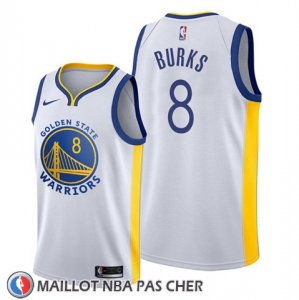 Maillot Golden State Warriors Alec Burks Association Blanc