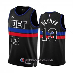 Maillot Detroit Pistons Kelly Olynyk NO 13 Statement 2022-23 Noir