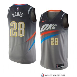 Maillot Oklahoma City Thunder Abdel Nader Ville 2017-18 Gris