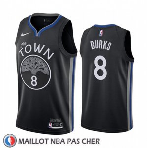 Maillot Golden State Warriors Alec Burks Ville Noir