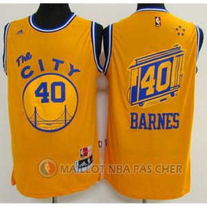 Maillot Golden State Warriors City Barnes #40 Jaune