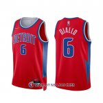 Maillot Detroit Pistons Hamidou Diallo NO 6 Ville 2021-22 Rouge