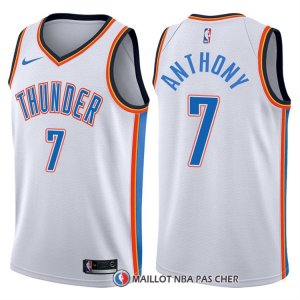 Maillot Authentique Oklahoma City Thunder Anthony 2017-18 7 Blanc