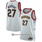 Maillot Denver Nuggets Jamal Murray NO 27 Ville 2022-23 Blanc