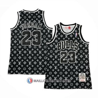 Maillot Chicago Bulls x Lv Michael Jordan Mitchell & Ness 1997-98 Noir