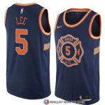 Maillot New York Knicks Courtney Lee Ville 2018 Bleu