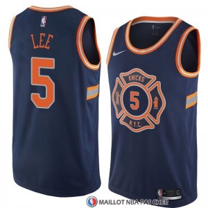 Maillot New York Knicks Courtney Lee Ville 2018 Bleu