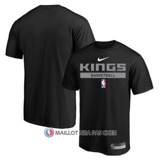 Maillot Manche Courte Sacramento Kings Practice Performance 2022-23 Noir
