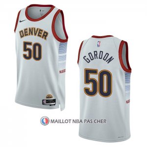 Maillot Denver Nuggets Aaron Gordon NO 50 Ville 2022-23 Blanc