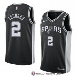 Maillot San Antonio Spurs Kawhi Leonard 2 Icon 2017-18 Noir