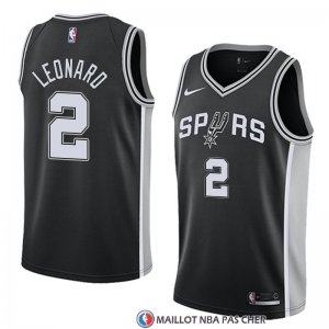 Maillot San Antonio Spurs Kawhi Leonard 2 Icon 2017-18 Noir