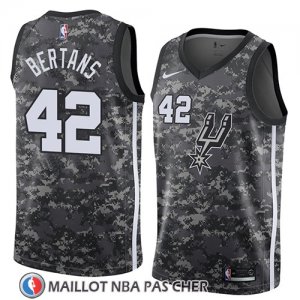 Maillot San Antonio Spurs Davis Bertans No 42 Ciudad 2018 Gris