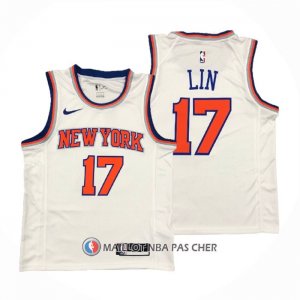 Maillot New York Knicks Jeremy Lin NO 17 Association Blanc