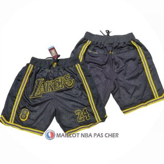 Short Los Angeles Lakers Mamba Noir2