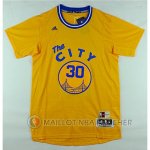 Maillot NBA Manga Corta Warrior Curry Jaune