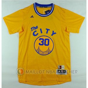 Maillot NBA Manga Corta Warrior Curry Jaune