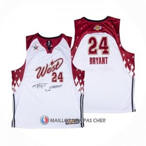 Maillot All Star 2007 Los Angeles Lakers Kobe Bryant NO 24 Blanc