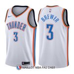 Maillot Oklahoma City Thunder Corey Brewer Association 3 2017-18 Blanc