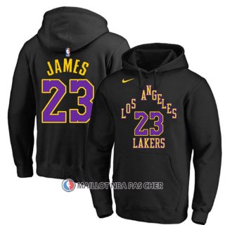 Veste a Capuche Los Angeles Lakers LeBron James Ville 2023-24 Noir