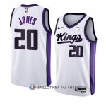 Maillot Sacramento Kings Colby Jones NO 20 Association 2023-24 Blanc