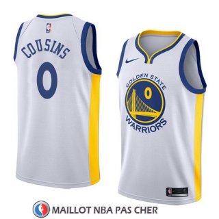 Maillot Warriors Demarcus Cousins 0 Association 2018-19 Blanc