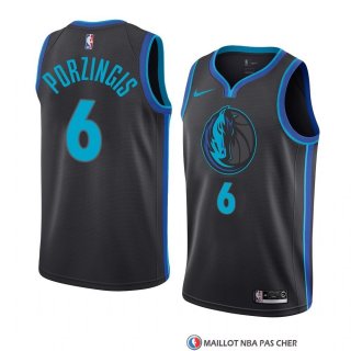 Maillot Dallas Mavericks Kristaps Porzingis Ville 2018-19 Bleu