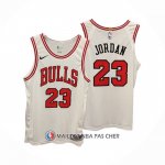 Maillot Chicago Bulls Michael Jordan NO 23 Association Authentique Blanc
