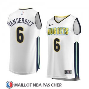 Maillot Denver Nuggets Jarred Vanderbilt Association 2017-18 Blanc