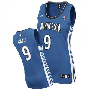 Maillot Femme de Rubio Minnesota Timberwolves #9 Bleu