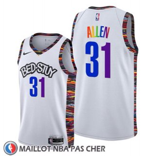 Maillot Brooklyn Nets Jarrett Allen Ville Lgbtq Pride Night 2020 Blanc