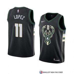 Maillot Milwaukee Bucks Brook Lopez Statement 2018 Noir