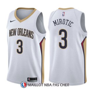 Maillot New Orleans Pelicans Nikola Mirotic Association 3 2017-18 Blanc